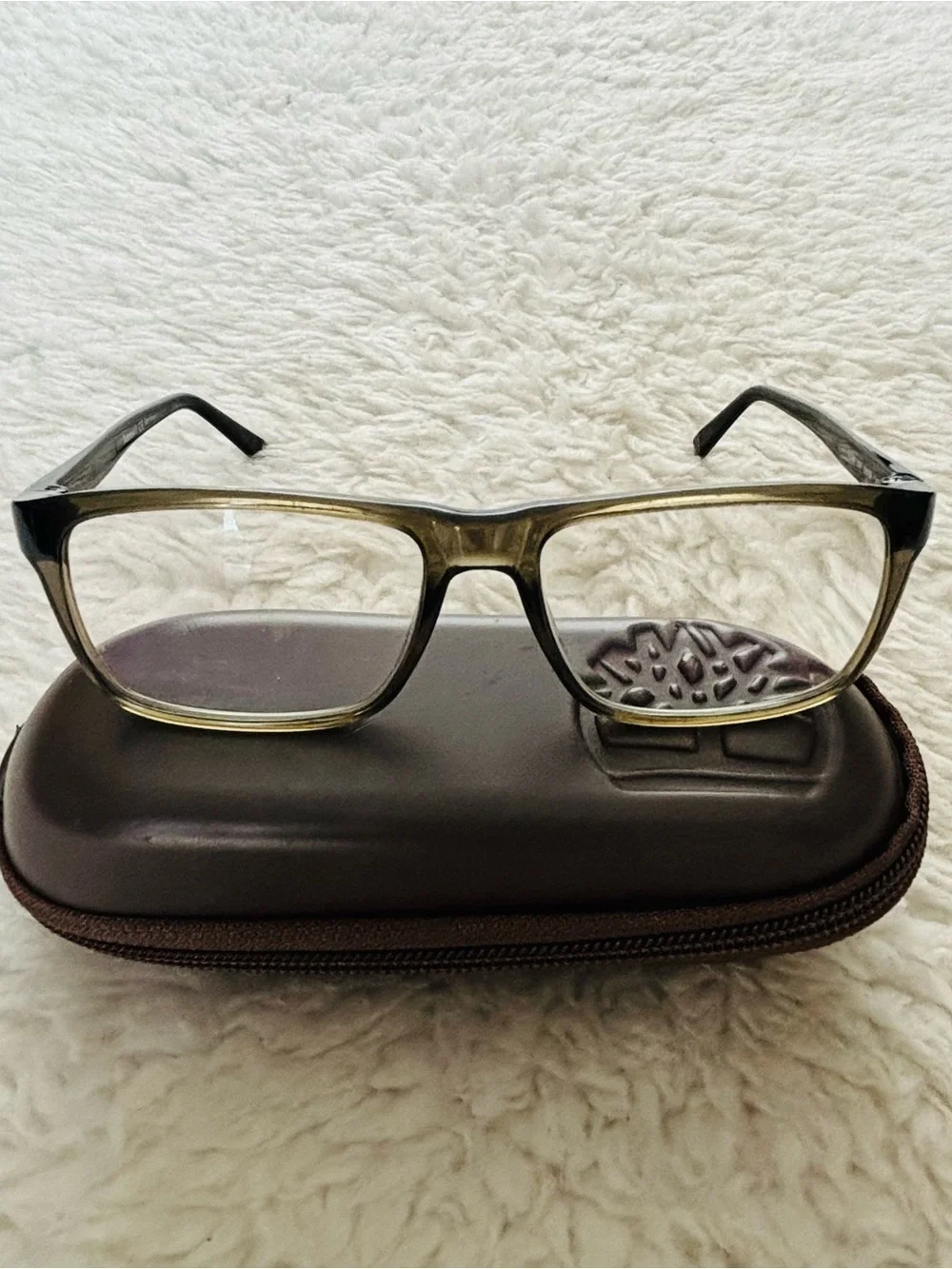 Timberland TB1744 096 Gray/Black Unisex Eyeglasses Frame only w/ Case 55x16 145
